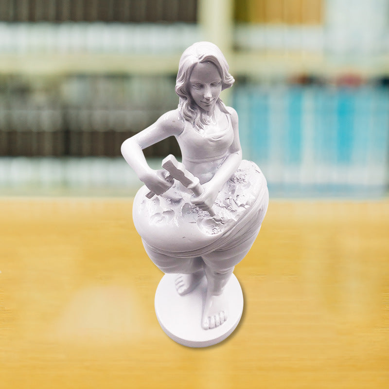 Yoga Studio Creative Gifts Slimming Goddess Ornaments Beauty Salon Health Hall Front Desk Ornaments Resin Crafts