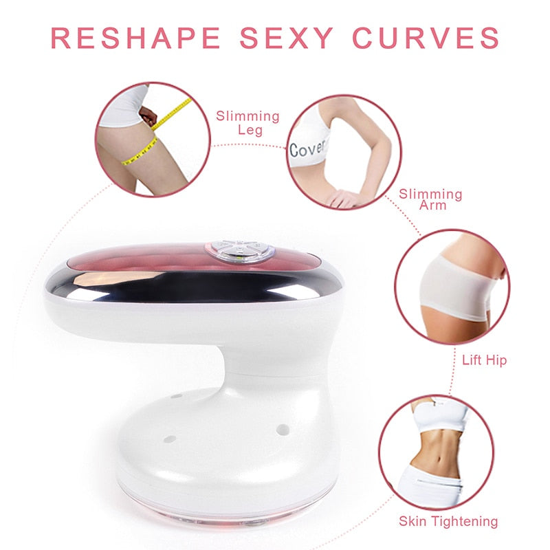 RF Machine Cavitation Vibration Ultrasonic Rechargeable EMS Radio Frequency Weight Loss Body Slimming Anti Cellulite Massager