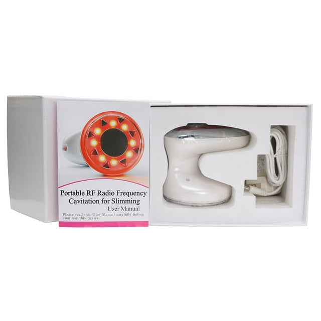 RF Machine Cavitation Vibration Ultrasonic Rechargeable EMS Radio Frequency Weight Loss Body Slimming Anti Cellulite Massager