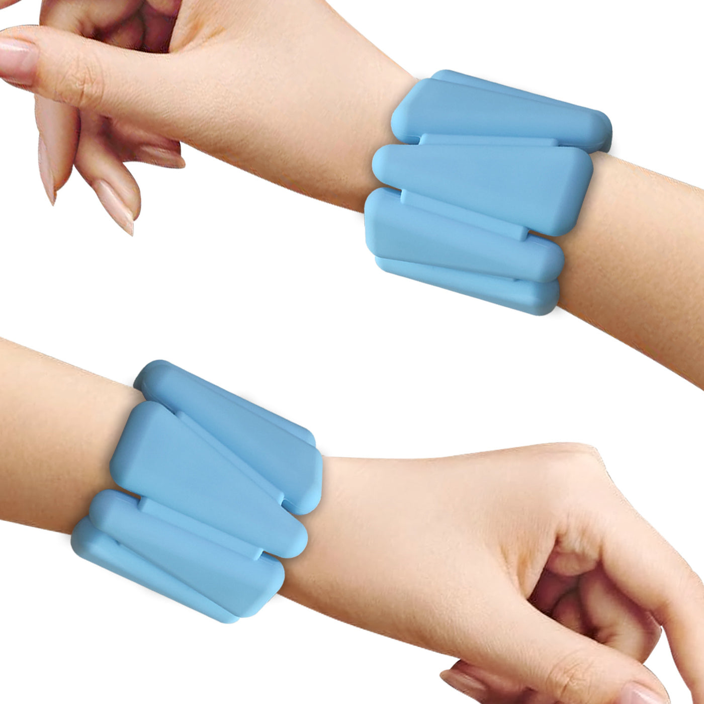 Yoga Fitness Weight Bracelet Sports Weight Silicone Wrist Strap 1 Pair