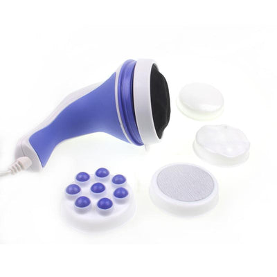 Mambo Full Relax Tone Spin Body Massager With 5 Headers Relax Spin Tone Slimming Lose Weight Burn Fat Full Body Massage Device