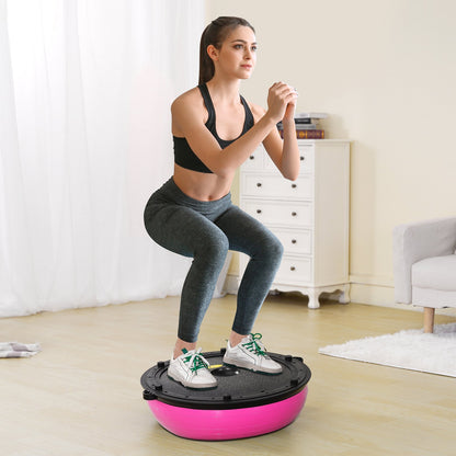 VEVOR Half Exercise Ball Trainer, 23 Inch Balance Ball Trainer, 660lbs Capacity Stability Ball, Yoga Ball With Resistance Bands & Foot Pump, Strength Fitness Ball For Home Gym, Full Body Workout,